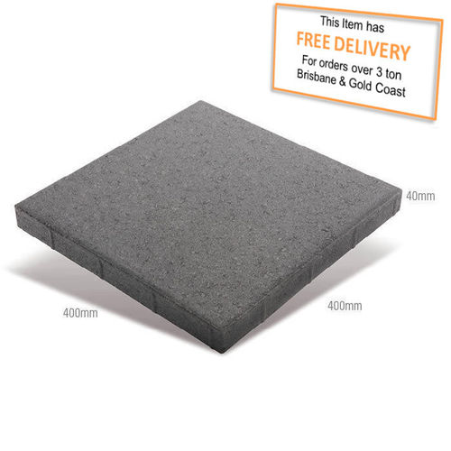 Adbri Quadro Charcoal Paver 400x400