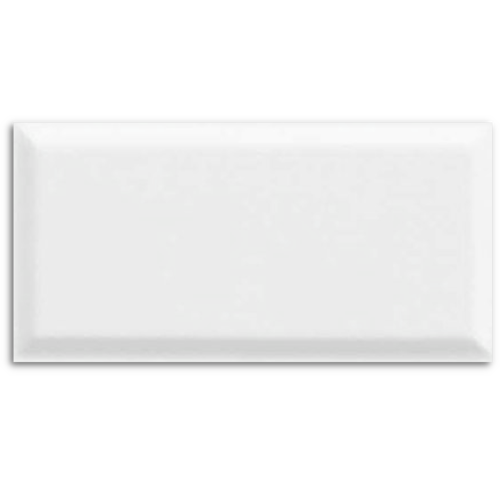 Bevelled Gloss White Wall Tile 100x200