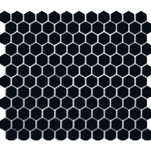 Hexagon Black Gloss 23x26