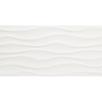 Regent Wavy Gloss White Wall Tile 300x600