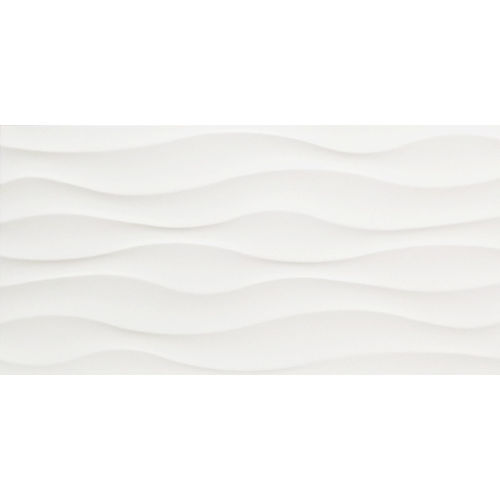 Regent Wavy Gloss White Wall Tile 300x600