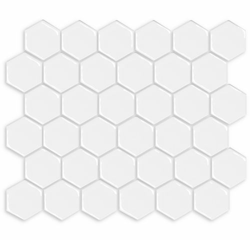 Hexagonal Gloss White 51x58