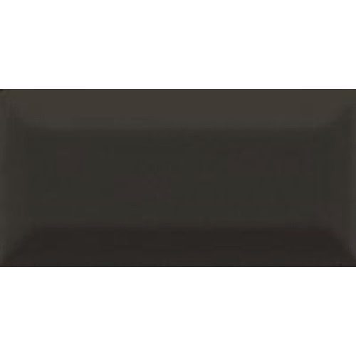 Subway Bevelled Black Gloss Wall Tile 75x150