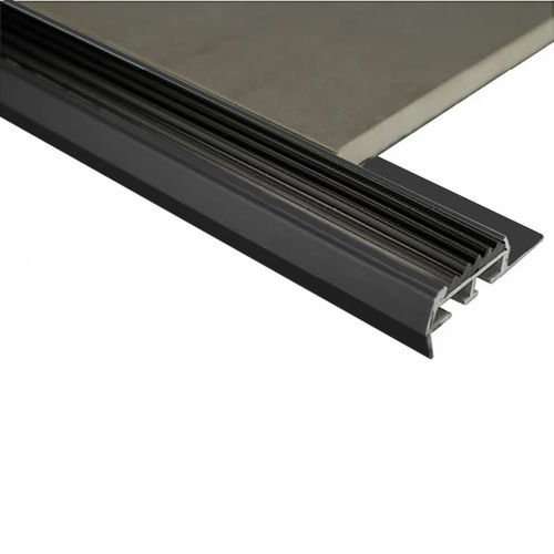 Aluminium Stairnosing 10mm x 3m  (Gloss Black)