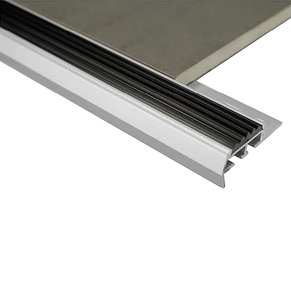 Aluminium Stairnosing 10mm x 3m  (Bright Silver)