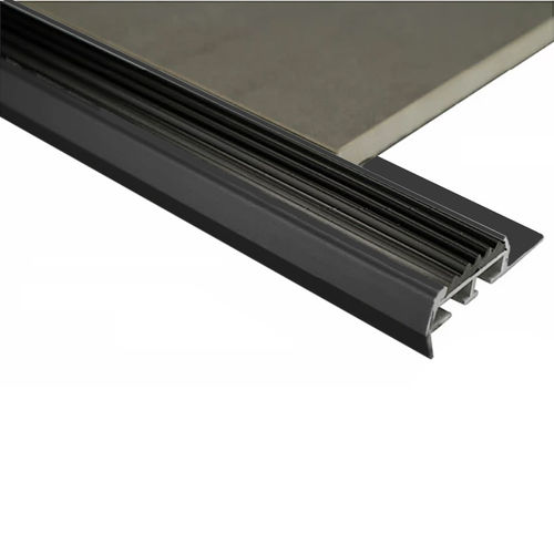 Aluminium Stairnosing 12mm x 3m  (Gloss Black)