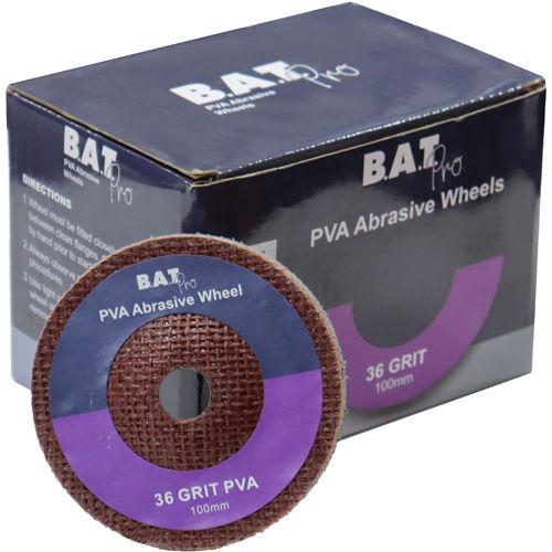BAT pro PVA Abrasive Wheel 36 Grit 10 Pack