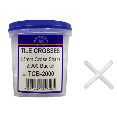 1.5mm Cross Tile Spacers (2000 Bucket)