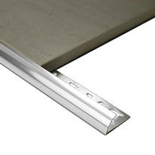 Half Round Aluminium edge 6mm x 3m (Bright Silver)