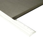 Half Round Aluminium edge 10mm x 3m (Gloss White)