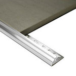 Half Round Aluminium edge 10mm x 3m (Bright Silver)