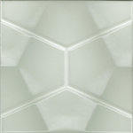 3D Grey Geo Gloss Wall Tile 200x200