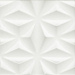 3D White Gloss Starburst Wall Tile 200x200