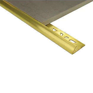 Half Round Brass Edge 12mm x 3m (Mill Finish)