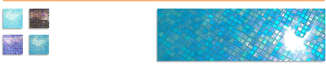 Vidrepur Shell Glass Pool Tiles 25mm x 25mm