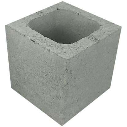 Concrete Grey Block Half 20.03