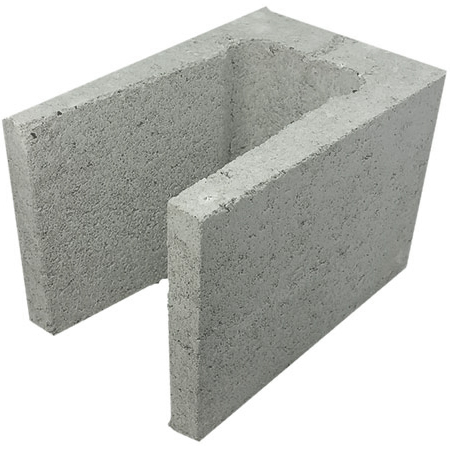 Concrete Grey Block 3/4 Lintel 20.25