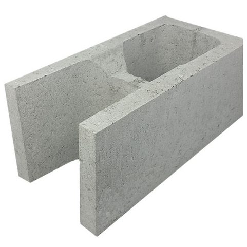 Concrete Grey Block Knockout Bond Corner 20.21A