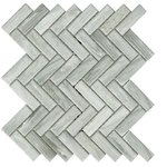 Cotto Marble Palissa Herringbone Mosaic 22x73