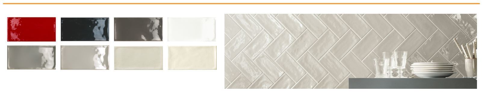 Tavella Ceramic Wall Tiles 75mm x 150mm