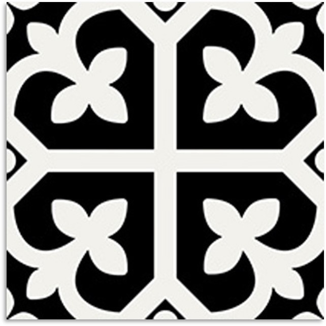 Peppa Shamrock Black 200x200 Tile Stone Paver