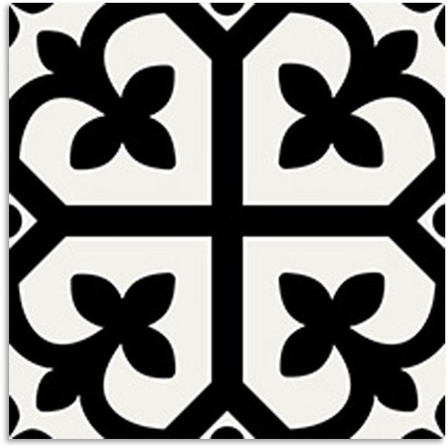 Peppa Shamrock Black Light 200x200 Tile Stone Paver