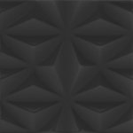 3D Black Matt Starburst Wall Tile 200x200
