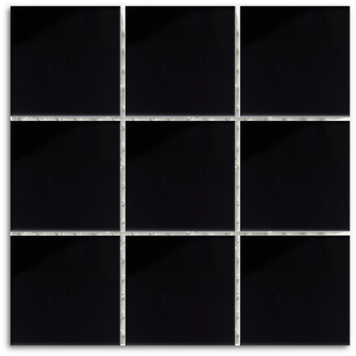 Cotto Black Gloss Tile 97x97