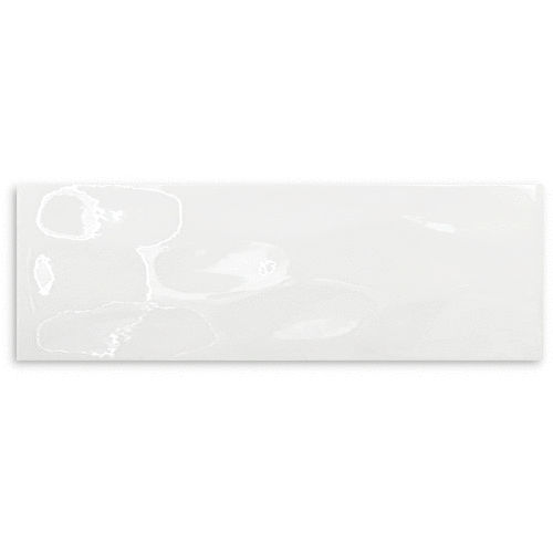 Gloss White Wavy Wall Tile 100x300