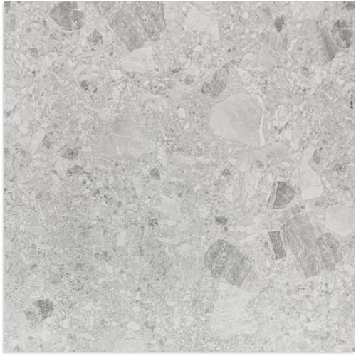 Affogato Light Grey Matt Tile 600x600