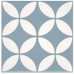 Picasso Star Baby Blue Matt Tile 200x200