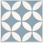 Picasso Star Baby Blue Matt Tile 200x200