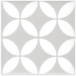 Picasso Star Grey Matt Tile 200x200