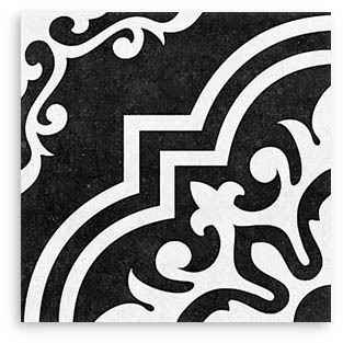 Artisan Provence Black Matt Tile 200x200