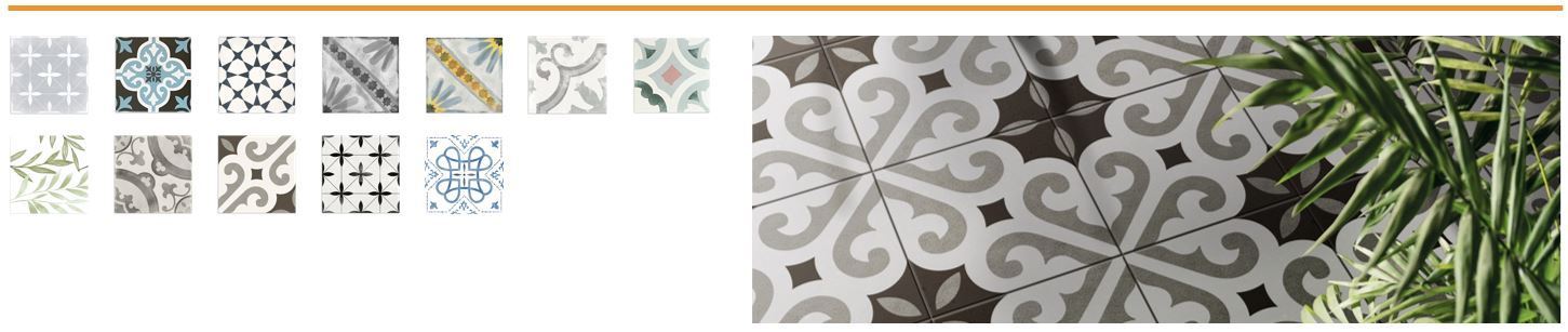 Da Vinci 200mm x 200mm Floor Tiles