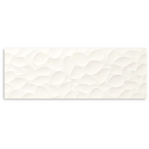 Genesis Leaf White Matt Wall Tile 350x1000