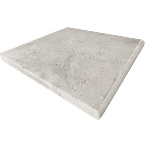 Stoneworks Travertine Silver Bullnose 500x500