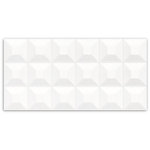 Winter Ice Cube White Gloss Wall Tile 300x600