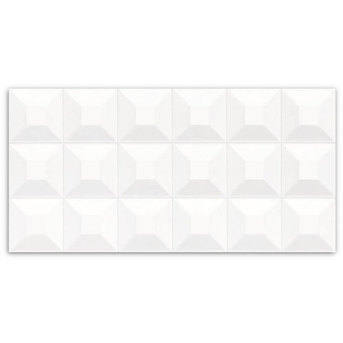 Winter Ice Cube White Gloss Wall Tile 300x600