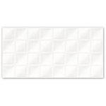 Winter Square Wave White Gloss Wall Tile 300x600