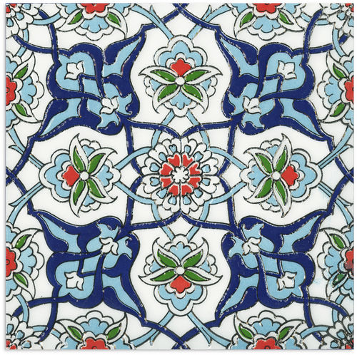 Morocco Turkish Blue Gloss Tile 200x200