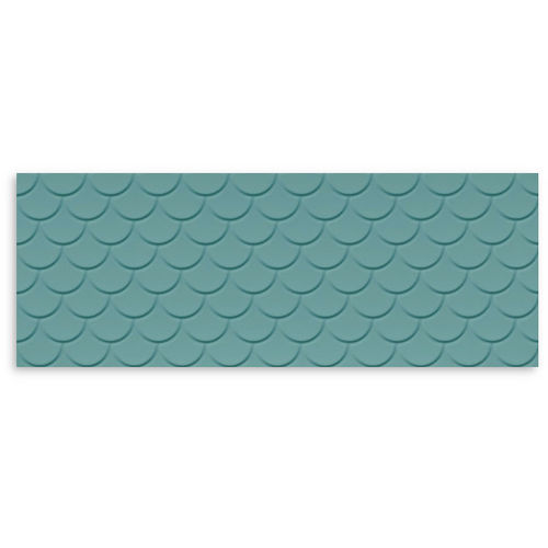 Genesis Shell Marine Blue Matt Wall Tile 350x1000