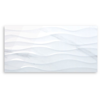 Solutions Carrara Gloss Decor Wall Tile 300x600
