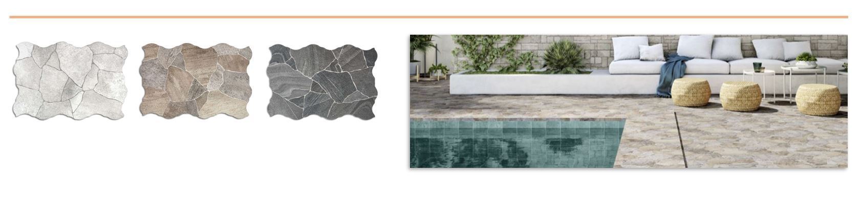 Realonda Decorative Stone Ceramic Tiles 440x660mm