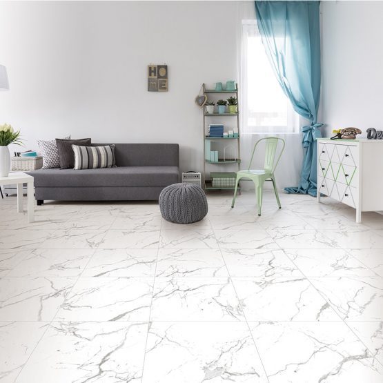 Venato Carrara Matt Tile 600x600