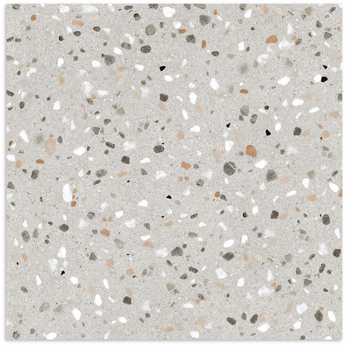 Terrazzo Stone Earth Matt Tile 600x600