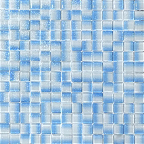 Reflections Fusion Ice Blue Glass 20x20