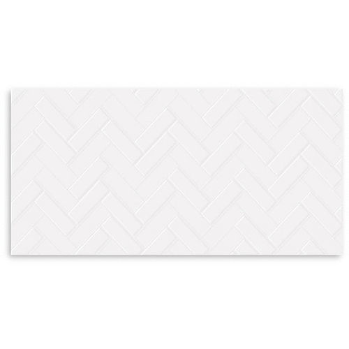 NEW Infinity Mason Cotton Gloss Wall Tile 300x600