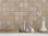 Silhouette Incise Mudbrick Satin (Matt) Wall Tile 130x130