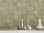 Silhouette Incise Spanish Olive Satin (Matt) Wall Tile 130x130